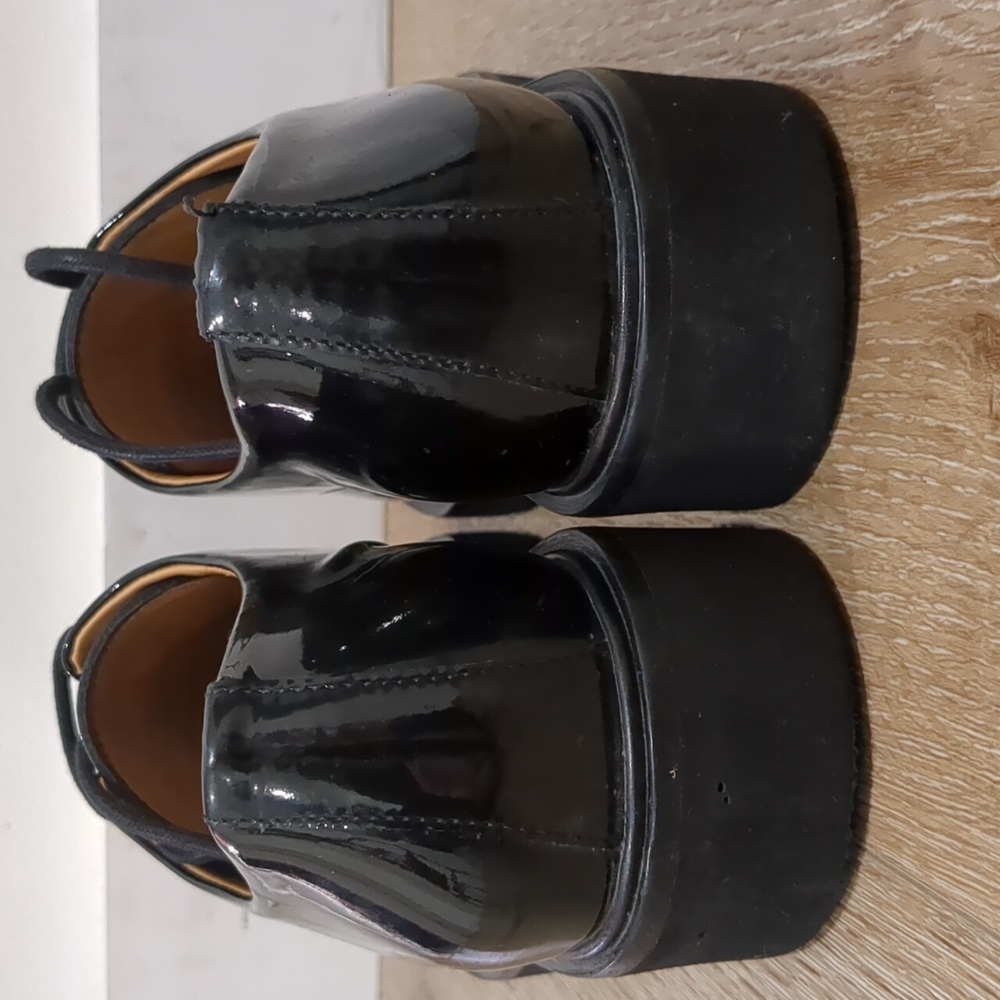A.P.C. Black Patent Leather Oxfords Size 39  Women's 9 - Picture 5 of 12